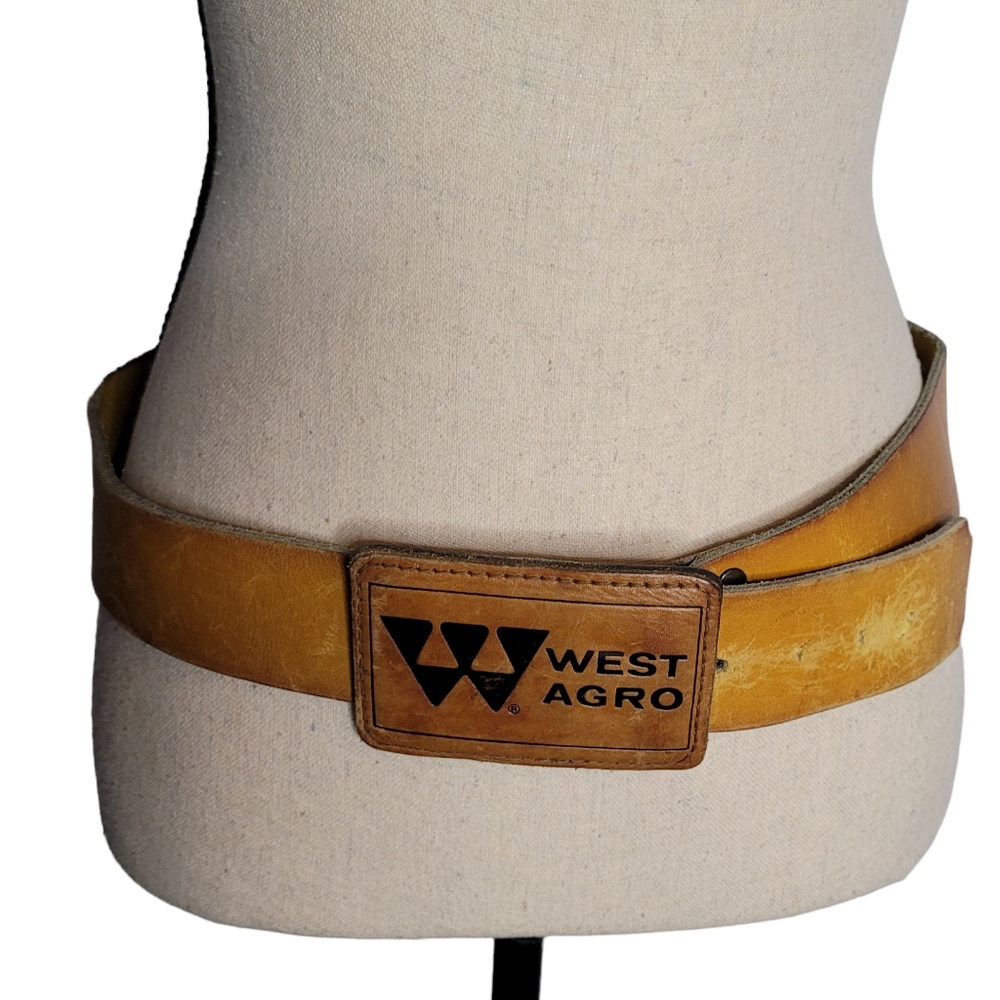 Vintage West Agro Brown Western Belt